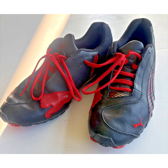 Puma Sport Lifestyle Cell Jago 8 Men's Running Shoes, Sneakers, Black Red 13 - Picture 1 of 7